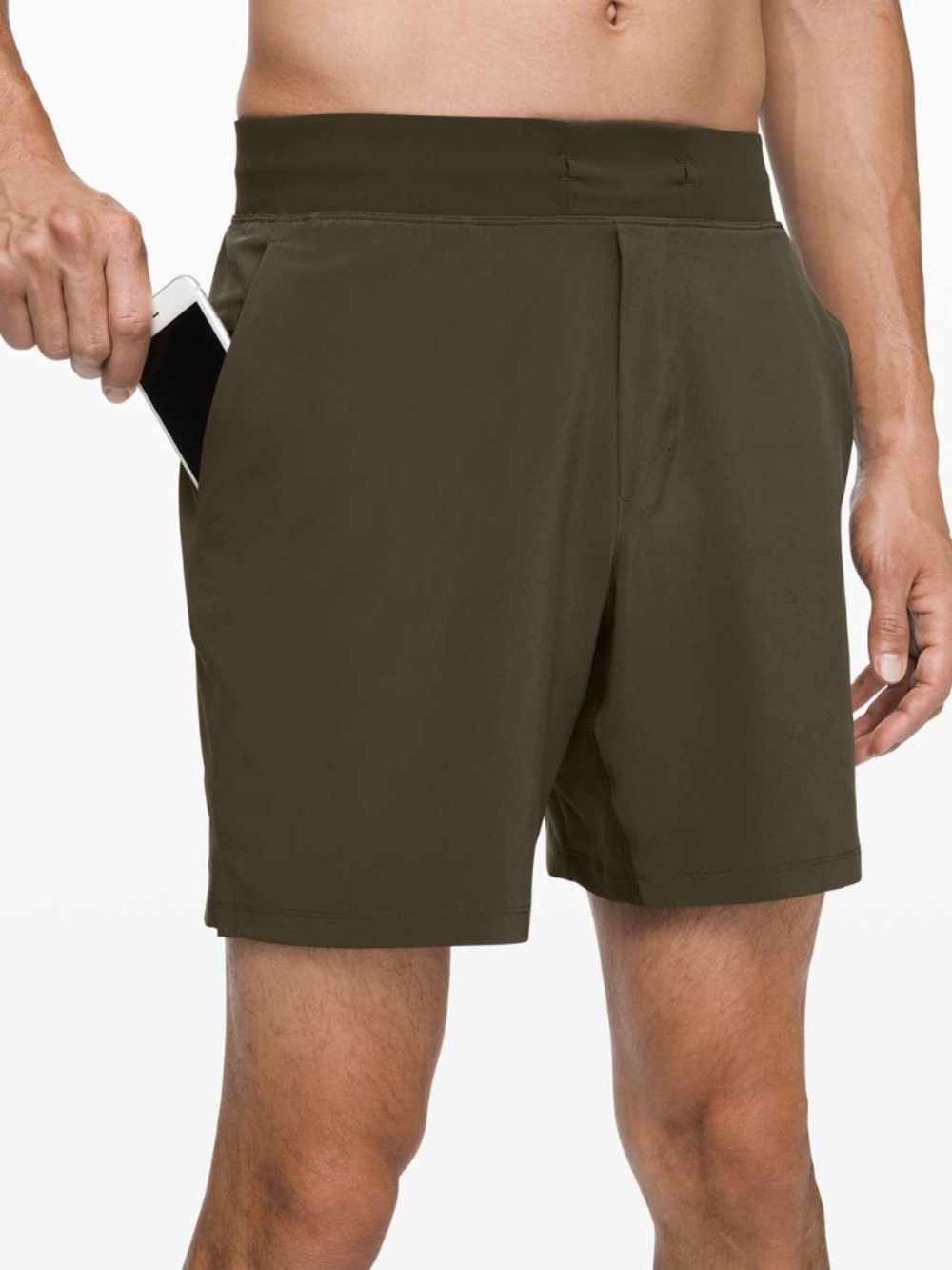 LULULEMON T.H.E. Short *Linerless 7" Dark Olive Men’s Large
